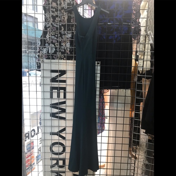 BHLDN KLARA lined long DRESS IN PINE 🌲 GREEN NWOT - Picture 5 of 8